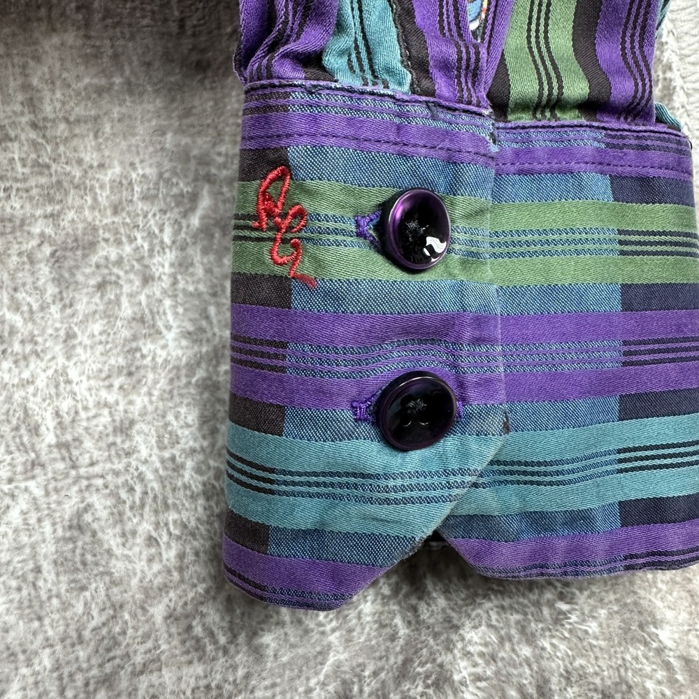 Robert Graham Shirt Mens Medium Classic Fit Striped Unique Dress Casual Button U - Picture 7 of 15